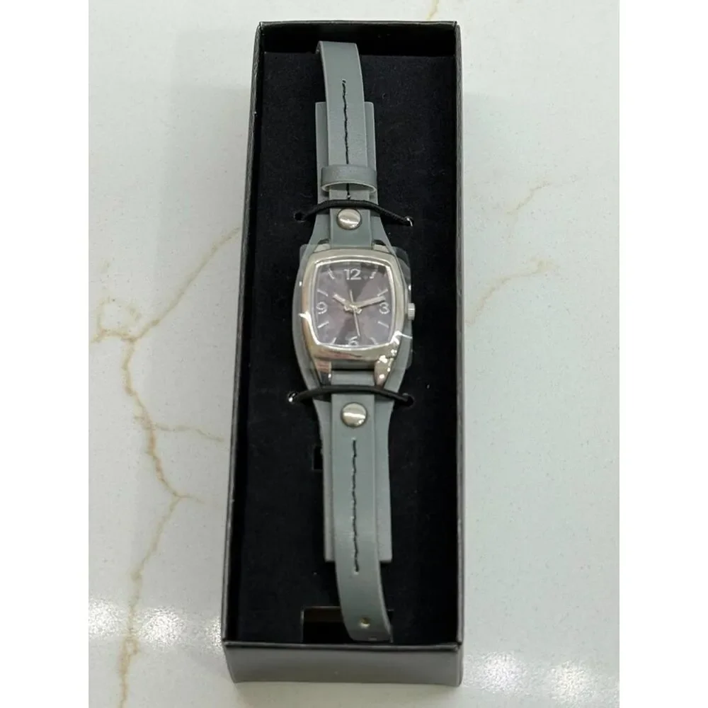 Title: Avon Pacific Chic Watch Grey Cuff Style Strap – New in Box